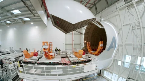 Loading Cargo plane Stockbeeldmateriaal 166357640