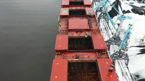 Loading cargo ship Video stock 150263233