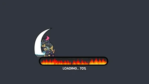 Loading Cartoon Animation Video on Black and Green Screen Background | Gami.. Stock Footage 282954126