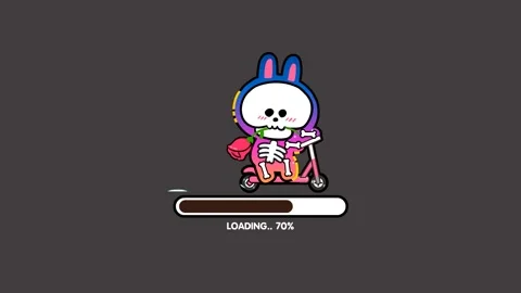 Loading Cartoon Animation Video on Brown and Green Screen Background | Roma.. Stock Footage 282954131