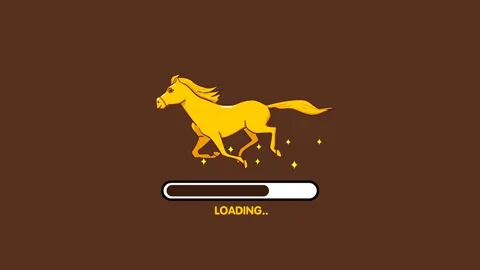 Loading Cartoon Animation Video on Brown and Green Screen Background | Anim.. Stock Footage 282954777