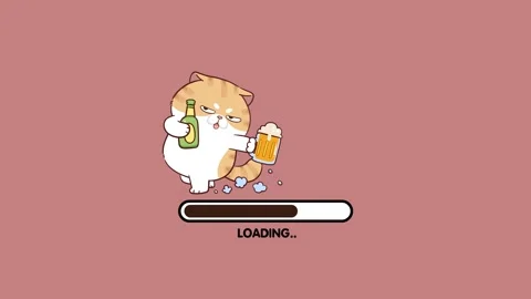 Loading Cartoon Animation Video on Pink Stock Video Pond5