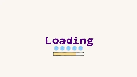 Loading Cartoon Animation Video on Yellow and Green Screen Background Funny Stock Footage 289436174