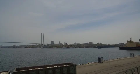 Loading cement from cars on the pier. Vidéo 89953480