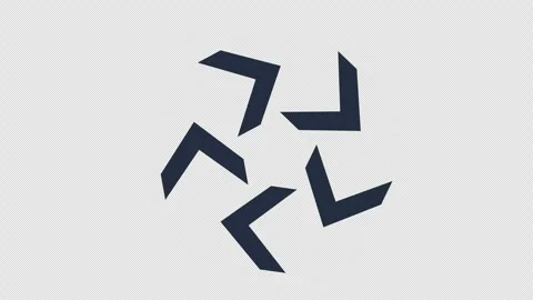 Loading Chevrons Rotate for Workflow Interfaces Vídeo Stock 347241949