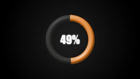 Loading circle and charging icon animation isolated on black background Stock Footage 321240235