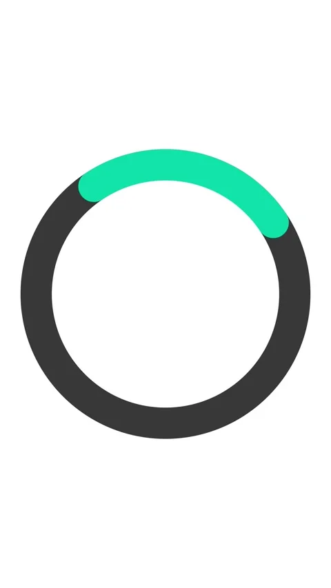 Loading circle animated on white background 4k Stock Footage 322966546