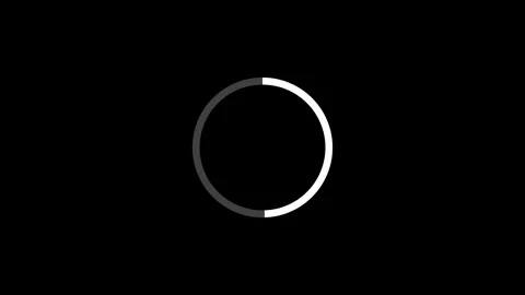 Loading circle animation in black background Stock Footage 328387144