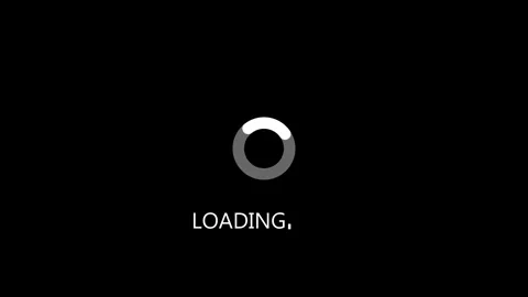 Loading circle animation on black background. Loading circle digital status.. Stock Footage 337622013