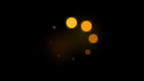Loading circle animation featuring glowing orange dots rotating Stock Footage 346332017