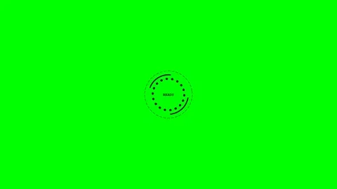 Loading circle animation on a green screen background Stock Footage 346735736