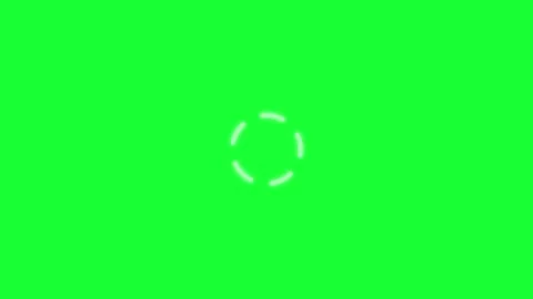 Loading Circle Animation – Looping UI Spinner on Green Screen Background Stock Footage 310623416