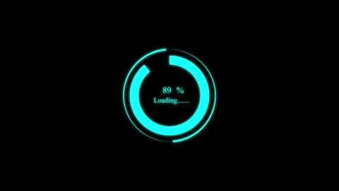 Loading Circle Animation, Processing circle Stock Footage 257981012