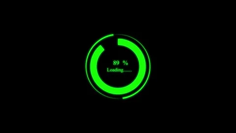 Loading Circle Animation, Processing circle Stock Footage 257981013