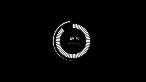 Loading Circle Animation, Processing circle Stock Footage 257981020