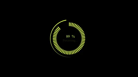 Loading Circle Animation, Processing circle Stock Footage 257981028