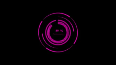 Loading Circle Animation, Processing circle Stock Footage 257981037