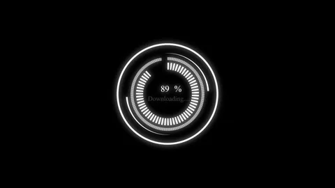 Loading Circle Animation, Processing circle Vídeos de archivo 257981048