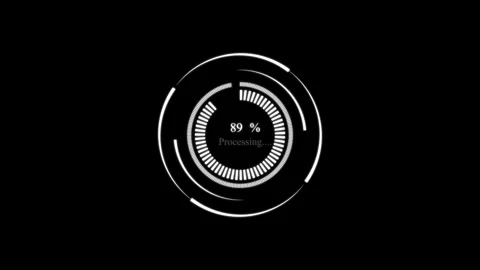 Loading Circle Animation, Processing circle Видео 257981069