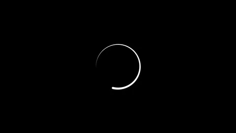 Loading circle animation, processing circle animated video Stock Footage 288918713