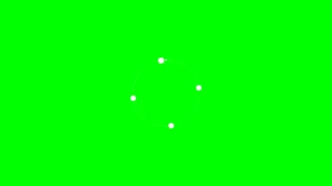 Loading circle animation spinning on a green screen background Stock Footage 346735739