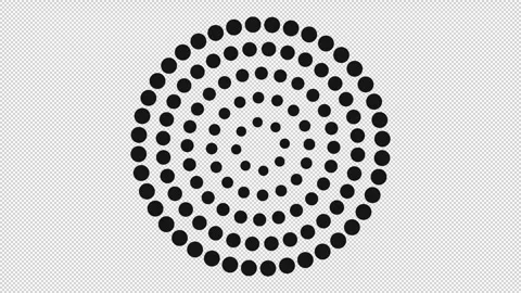 Loading Circle Animation transparent with Alpha Stock Footage 282790380