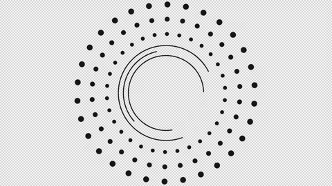 Loading Circle Animation transparent with Alpha Stock Footage 282790702