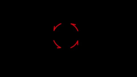 Loading circle with arrow direction icon animated video Stock Footage 292522213