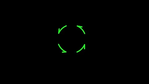 Loading circle with arrow direction icon animated video Stock Footage 292522244