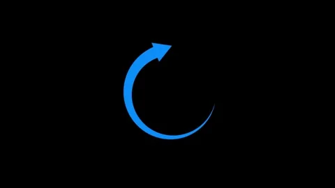 Loading circle arrow update restore icon animated video Stock Footage 307959337