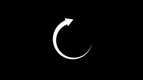 Loading circle arrow update restore icon animated video Stock Footage 307959340