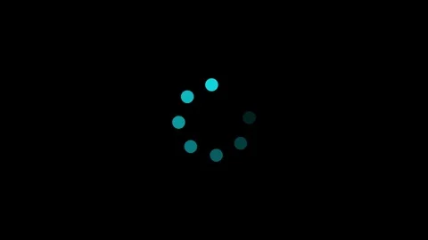 Loading circle on black background. loading screen, waiting loading bar mot.. Video stock 310280922