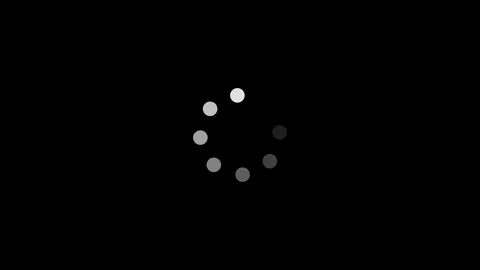 Loading circle on black background. loading screen, waiting loading bar mot.. Stock Footage 310280924