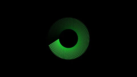 Loading circle on black background. progress animation Loading Transfer Dow.. Stock Footage 310280943