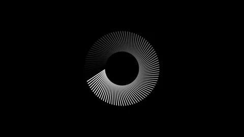 Loading circle on black background. progress animation Loading Transfer Dow.. Stock Footage 310280949
