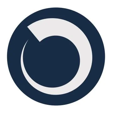 Loading circle block style icon vector design Stock Illustration