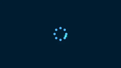 Loading circle on blue background Stock Footage 121081957