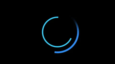 Loading Circle Blue Graphic Looped Shot Stock Footage 315106437