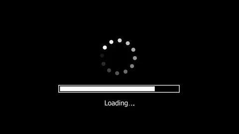 Loading circle, charging upload download loading footage icon animated video Stock Footage 308096508