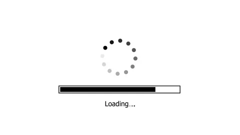 Loading circle, charging upload download loading footage icon animated video Stock Footage 308096514