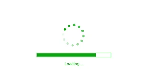 Loading circle, charging upload download loading footage icon animated video Stock Footage 308096515