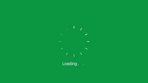 Loading circle, charging upload download loading footage icon Stock Illustration