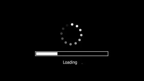 Loading circle, charging upload download loading footage icon Stock Illustration