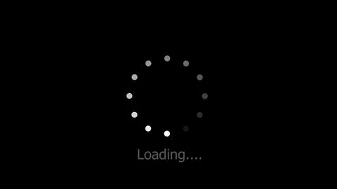 Loading circle, charging upload download loading footage icon Stock Illustration