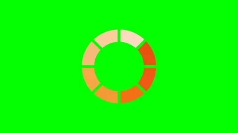 Loading circle on chroma key Stock Footage 121082115