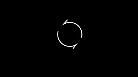 Loading circle direction arrow icon animated video Stock Footage 292522217