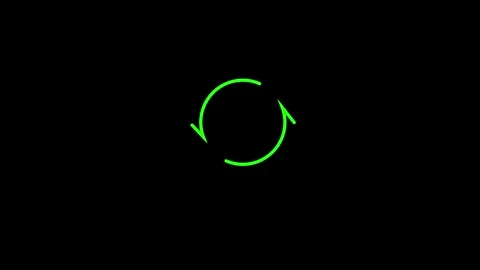 Loading circle direction arrow icon animated video Stock Footage 292522218