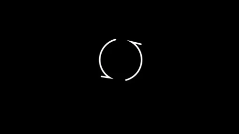 Loading circle direction arrow icon animated video Stock Footage 292522224
