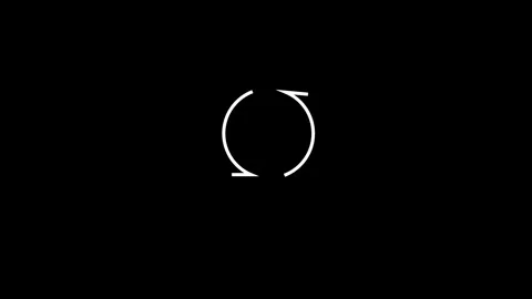 Loading circle direction arrow icon animated video Stock Footage 292522227