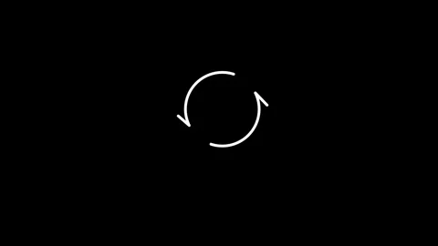 Loading circle direction arrow icon animated video Stock Footage 292522236